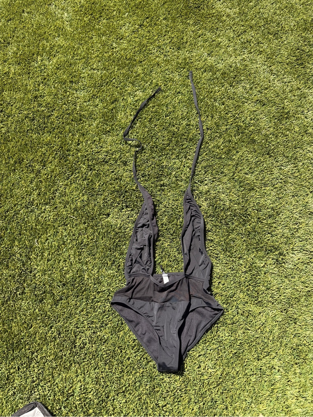Black One-Piece Halter Swimsuit (Never Worn)